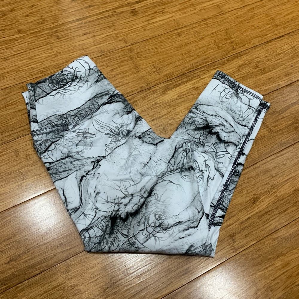 Capri leggings black/white